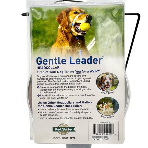 PetSafe Gentle Leader Headcollar For Dogs Medium Stops Pulling with Training DVD - Picture 3 of 6